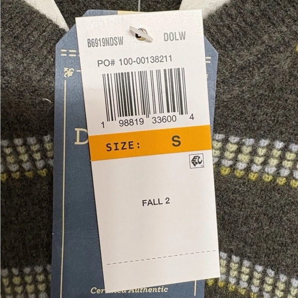 Democracy V-Neck Striped Sweater Vest - Gray and White - Picture 4 of 6